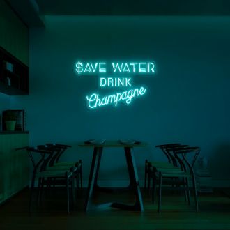 Save Water Neon Sign