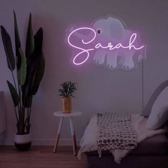Sawah Neon Name Signs Wall Decoration For Kids Room