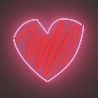 Scribble Heart Neon Sign MNE11471