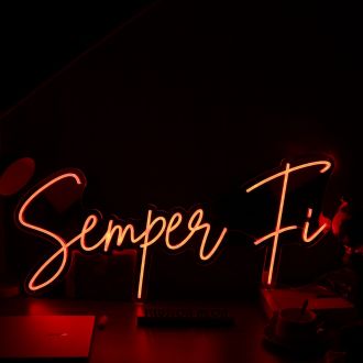 Semper Fi Red Neon Sign