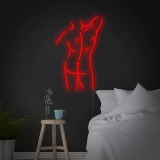 Send Nudes Neon Sign Strong Human Male Body Neon Sign