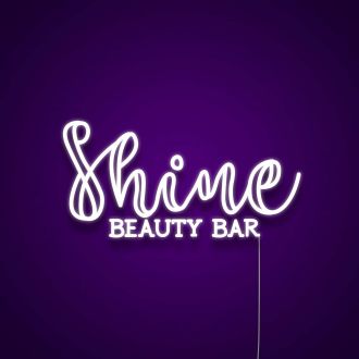 Shine Beauty Bar Custom Neon Sign
