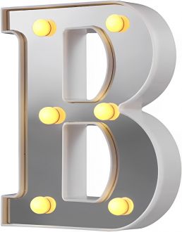 Steel Marquee Letter Silver Alphabet B Party Decor High-End Custom Zinc Metal Marquee Light Marquee Sign