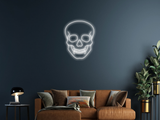 Simple Skull Customizable Sign Neon Sign