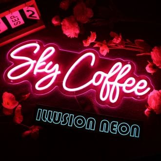Sky Coffee Red Neon Sign