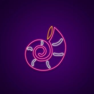 Snail Shell Neon Sign