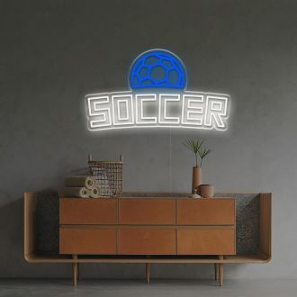 Soccer Text LED Neon Sign