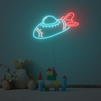 Space Jet Neon Sign Fashion Custom Neon Sign Lights Night Lamp Led Neon Sign Light For Home Party