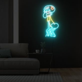 Squidward Tentacles Neon Sign Fashion Custom Neon Sign Lights Night Lamp Led Neon Sign Light For Home Party MG10174