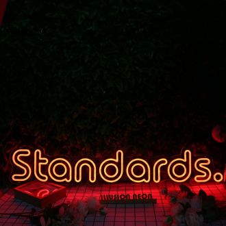 Standards Orange Neon Sign