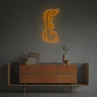 Standing Dachshund LED Neon Sign