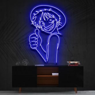 Strawhat Luffy One Piece Neon Sign