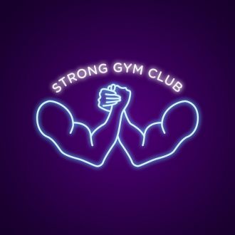 Strong Gym Club Neon Sign