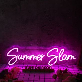 Summer Slam Purple Neon Sign