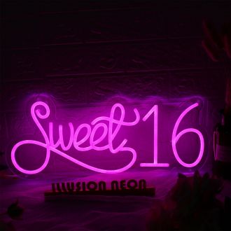 Sweet 16 Pink Neon Sign