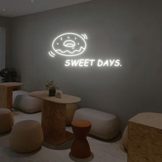 Sweet Days And Donuts Neon Sign