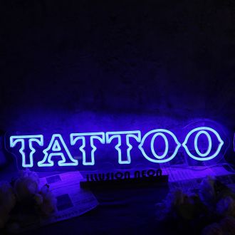 TATTO Blue Custom Neon Sign