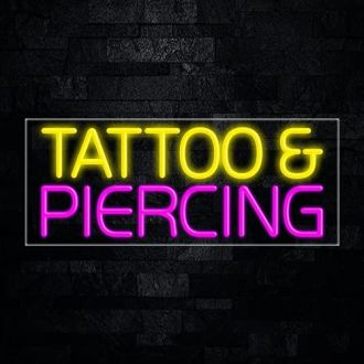 Tattoo & Piercing led neon Sign
