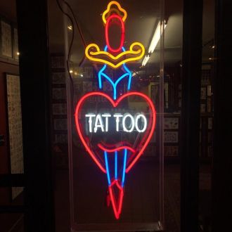 Tattoo Heart Shape Neon Sign Real Neon Light
