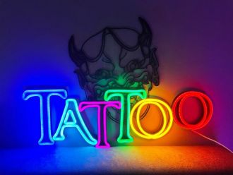 TATTOO Colorfull Neon Sign