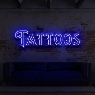 Tattoos Double Line Neon Sign