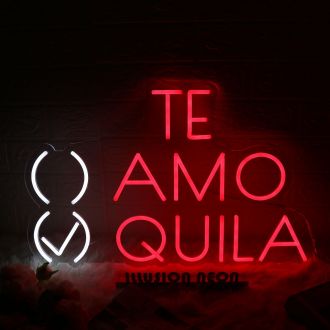 TE AMO TEQUILA Red Neon Sign