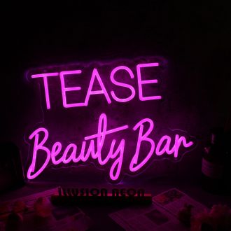 Tease Beauty Bar Pink Neon Sign