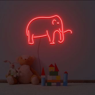 The Elephant Line Neon Light Signs Custom Neon Sign For Wedding Bar Party Decoration MG10101