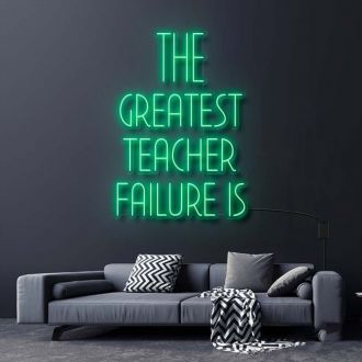 The Greatest Teacher Failure Is Star Wars Neon Sign