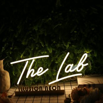 The Lab Yellow Neon Sign