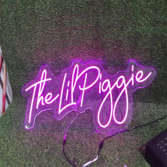 The Lil Piggie Pink LED Neon Sign