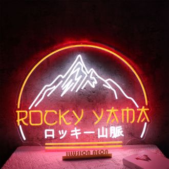 The Rocky Mountains Neon Sign