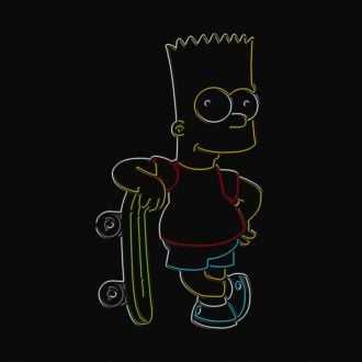 The Simpsons Bart Simpson Neon Sign