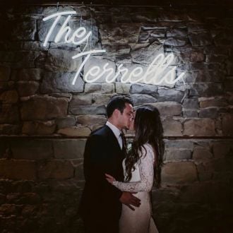The Tennells Neon Name Signs Wedding Party Wall Decor
