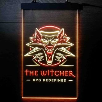 The Witcher 3 Game Geralt Dual LED Neon Sign