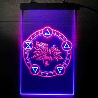 The Witcher Dual LED Neon Sign