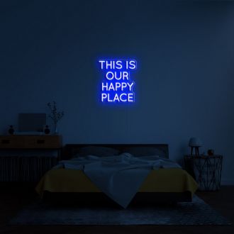 Shop This is Our Happy Place Neon Sign - Illusion Neon
