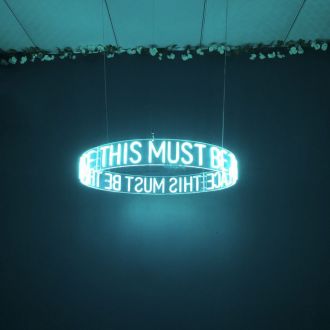 This Must Be The Place Circular Neon Sign