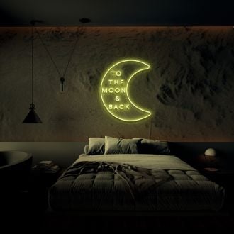 To The Moon And Back Neon Sign MNE11614