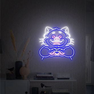 Turning Red Panda Neon Sign Disney Crafts Neon Meilin Neon Sign Wall Decor Ized Neon Sign