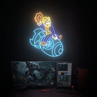 Vault Boy Led Neon Sign Vault Boy Gift For Him Gaming Room Decor