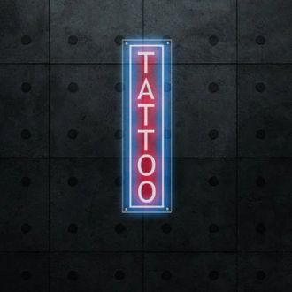 Vertical Tattoo LED Neon Sign