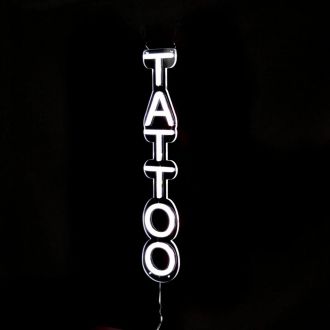 Vertical Tattoo Neon Sign LED Light