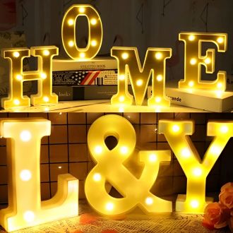 Steel Marquee Letter L&Y Home Decor High-End Custom Zinc Metal Marquee Light Marquee Sign