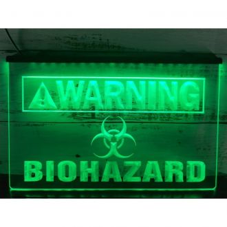 Warning Biohazard LED Neon Sign