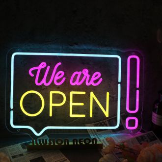 We Are Open Custom Neon Sign