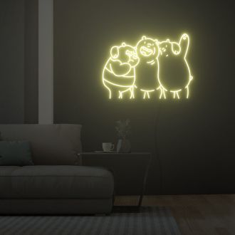 Brown Bear Panda Icebear Neon Sign Fashion Custom Neon Sign Lights Night Lamp Led Neon Sign Light For Home Party MG10177