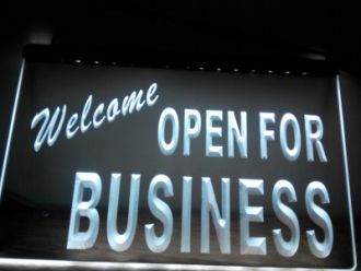 Welcome OPEN For Business LED Neon Sign