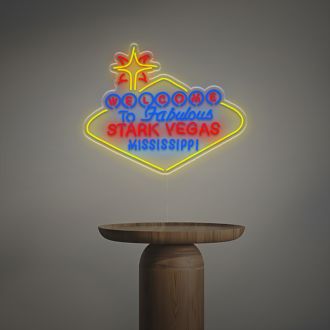 Welocme To Fabulous Stark Vegas Mississippi LED Neon Sign
