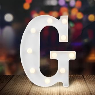Steel Marquee Letter White Font G High-End Custom Zinc Metal Marquee Light Marquee Sign